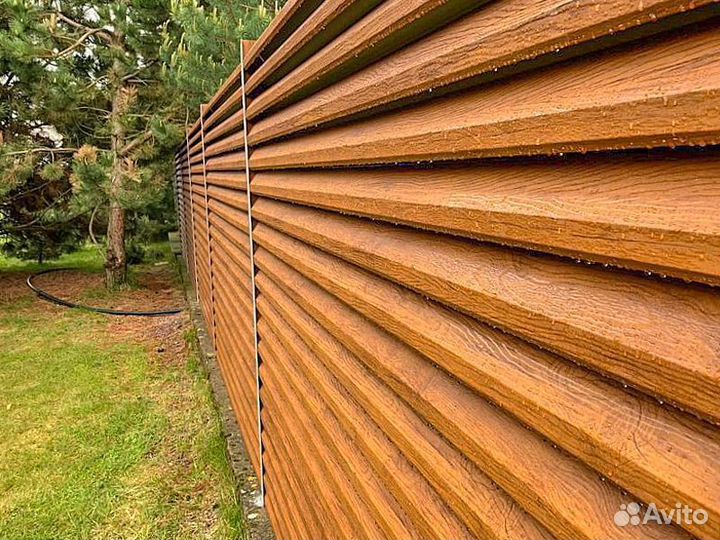 Металлический забор Жалюзи