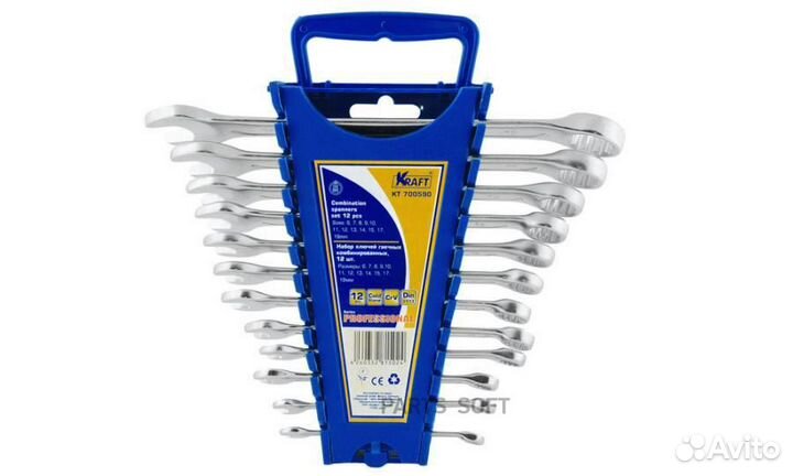 Kraft KT700590 Ключ комбинированный набор 12шт6-15
