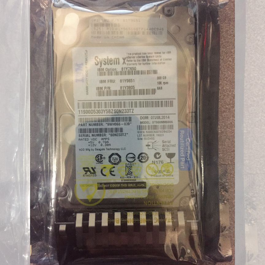 [81Y9651] Жесткий Диск Ibm 900gb 10k Sas 2.5" 81y9651