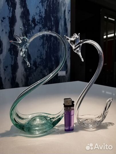 Лебеди. Он и она. Символ любви и верности. СССР