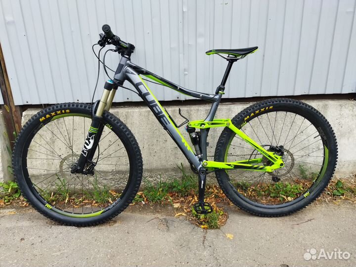 Cube Sting 140 29 на осях. Подвесы Fox 34