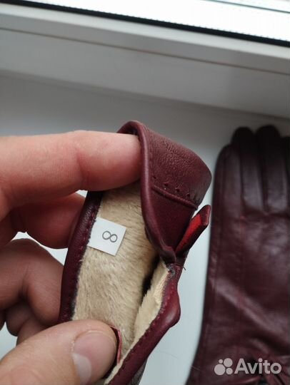 Перчатки женские кожаные новые