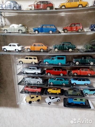 Коллекция моделей машинок авто легенды СССР