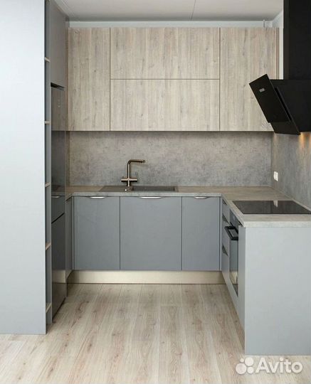 Кухня с барной стойкой