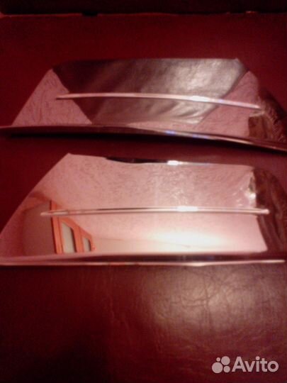 KIA RIO накладки на противотуманные фары хром