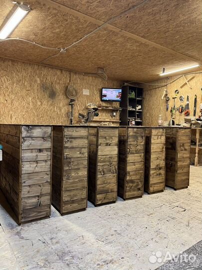 Деревянные уличные кашпо