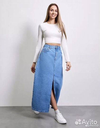 Юбка джинсовая