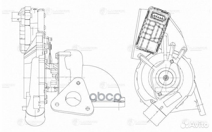 Турбокомпрессор ford transit (06) 2.4D (тип GT