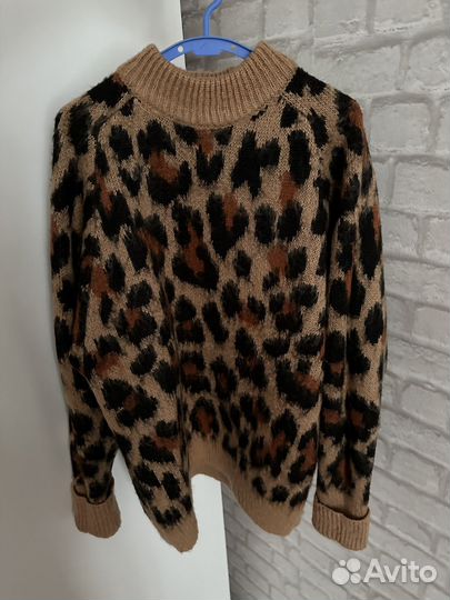 Леопардовый свитер