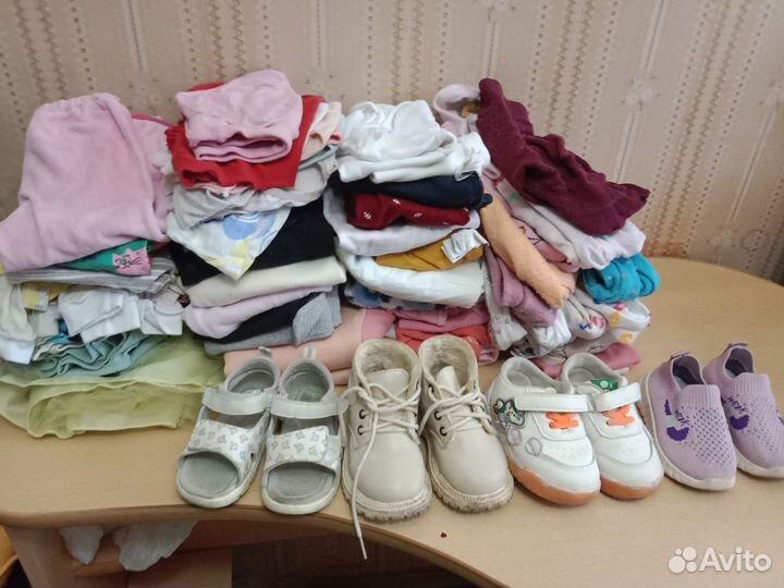 Детские вещи на девочку пакетом 86 92