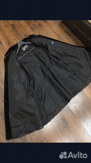 Шуба мутоновая с норкой