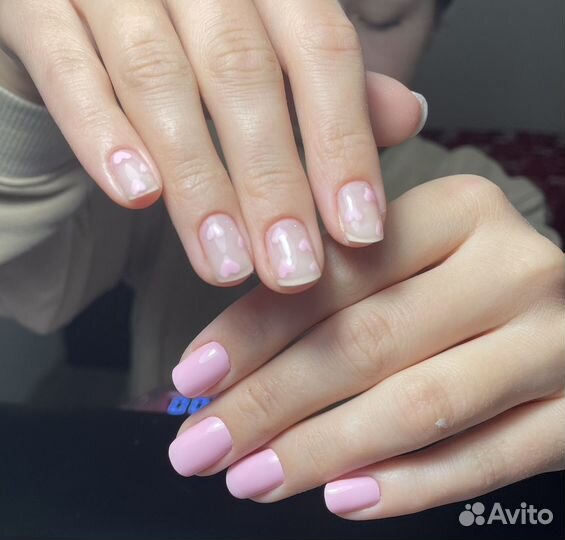 Маникюр наращивание