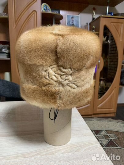 Шапка зимняя норковая женская