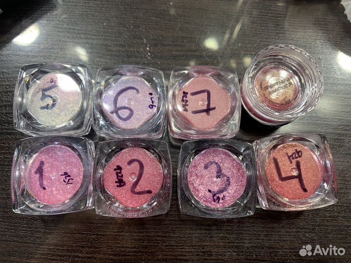 Тени для век пигмениы блестки