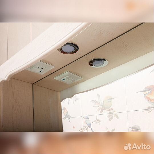 Зеркало с шкафами Брклар кантри 125SS беж. дуб