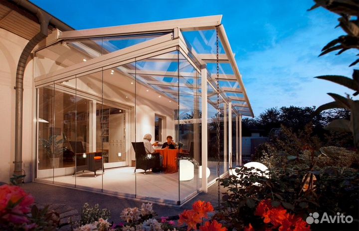 Панорамное безрамное остекление