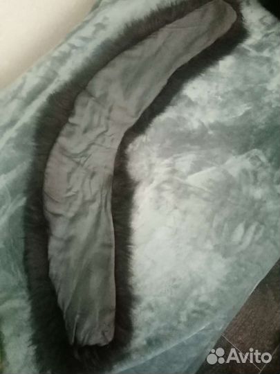 Меховой воротник чернобурка