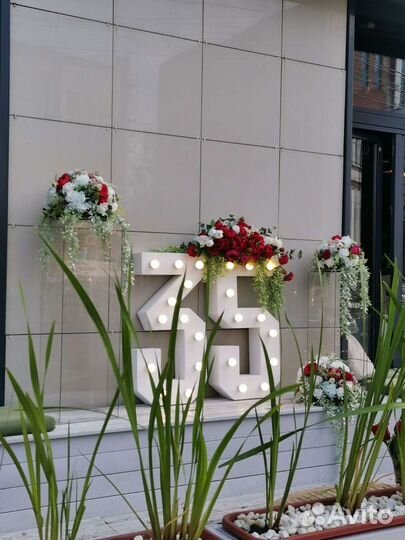 Цифры на день рождения. Цифры для декора