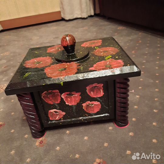 Ларь декоративный в русском деревенском стиле