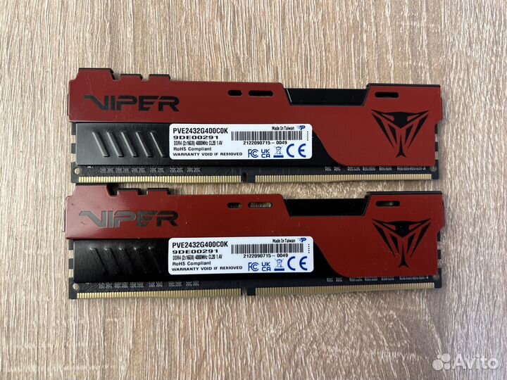 Patriot Viper Elite II DDR4 4000 мгц 2x16Gb