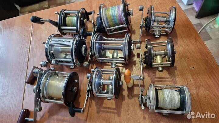 Мультипликаторные катушки Olympic,Penn,Ryobi,Shima