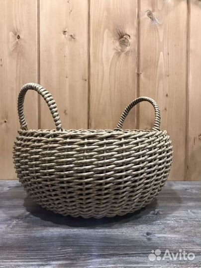 Кашпо Корзина из искусственного ротанга