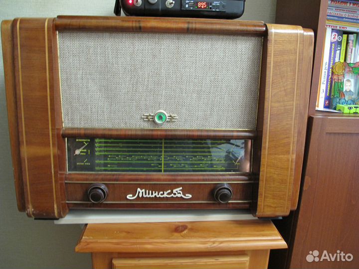 Радиоприемник ламповый СССР Минск 55
