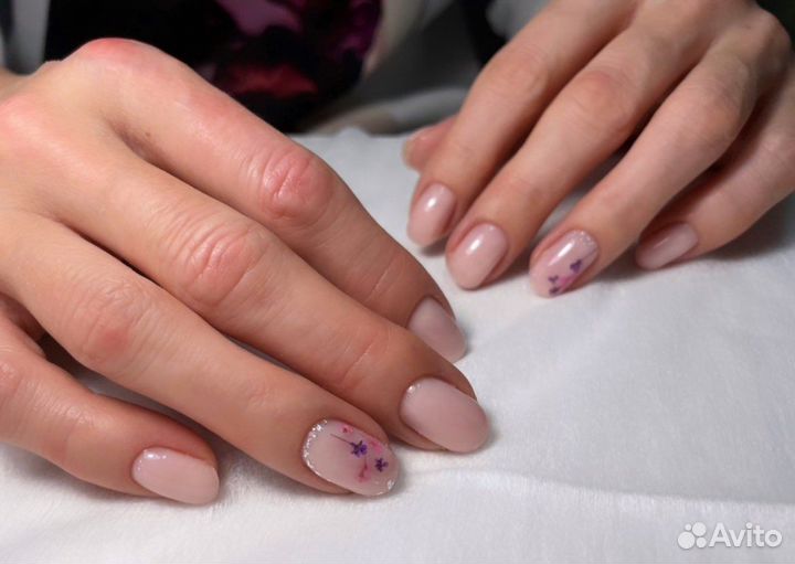 Маникюр гель-лак, коррекция Педикюр