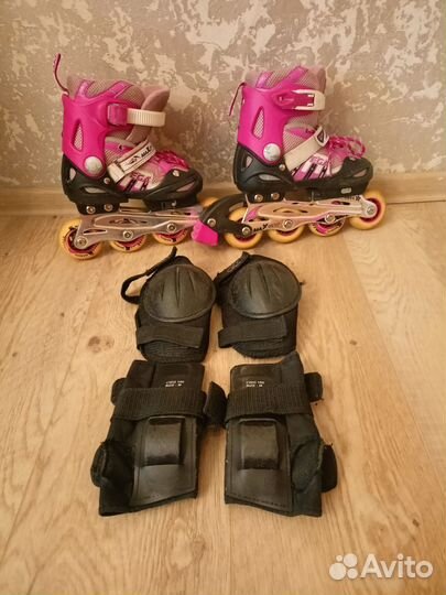 Роликовые коньки детские раздвижные