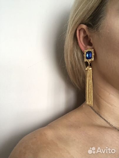 Роскошные винтажные серьги и клипсы Monet usa