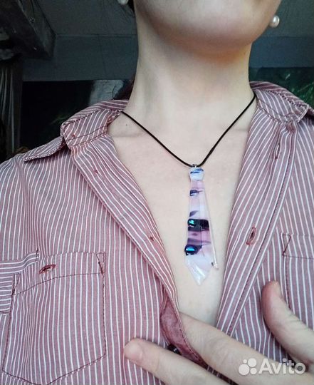 Галстук мини из стекла