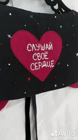 Воротник ручной работы с вышивкой