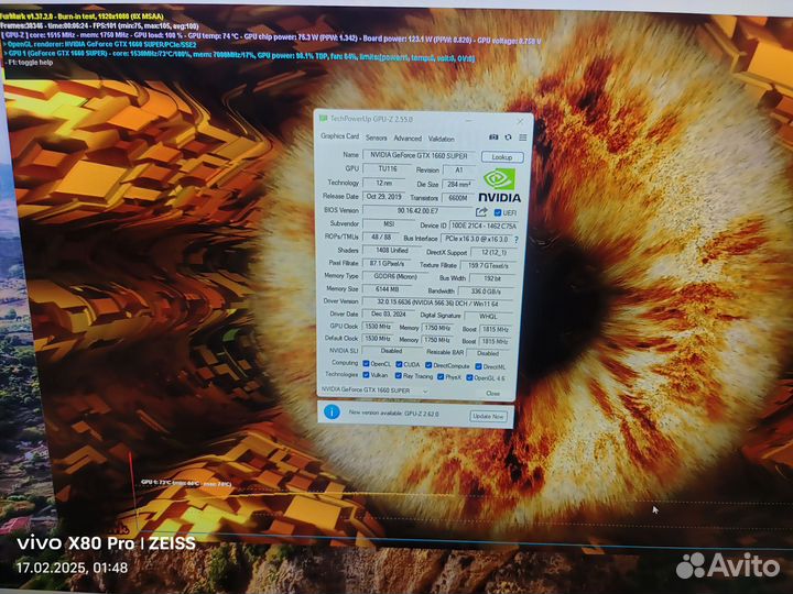 GTX 1660 super Msi ventus