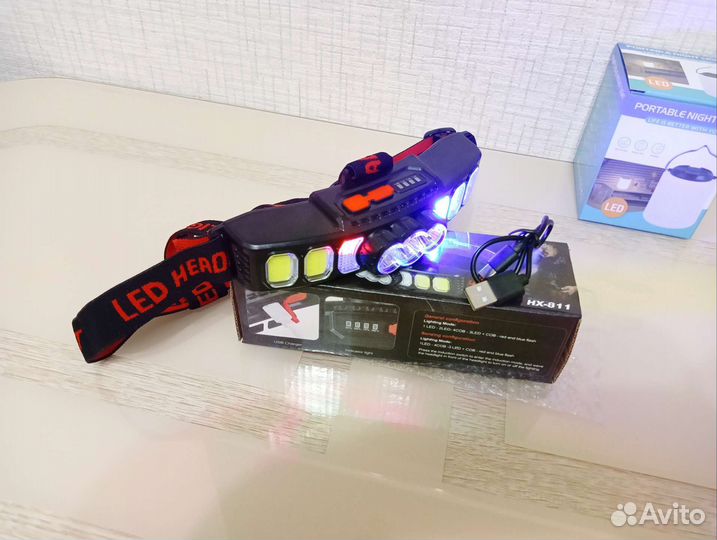 Налобный фонарик светильник универсальный