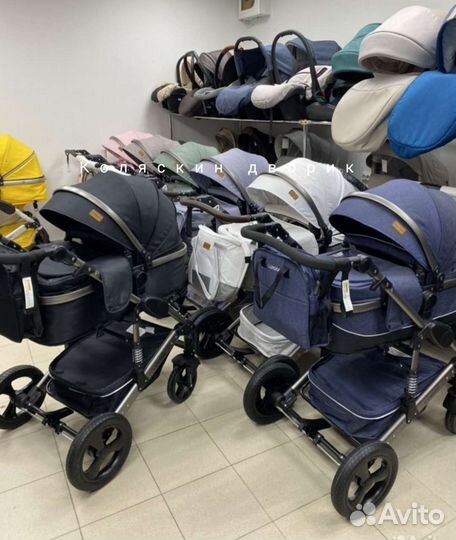 Коляскиluxmom 555; 3/1-2/1- разные расцветки