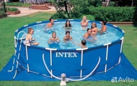 Новый Большой надувной бассейн Intex