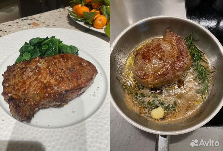 Стейк из мраморной говядины / Рибай / Вырезка