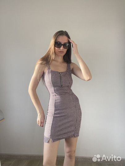 Платье трикотажное женское лапша zara