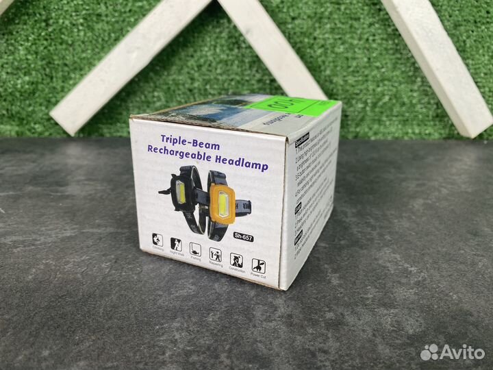 Фонарик налобный в упаковке несколько видов