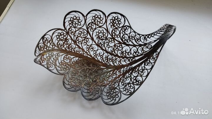 Конфетница серебро