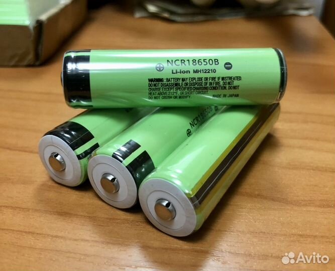 Аккумуляторные батарейки NCR 18650B, 3400 mAh