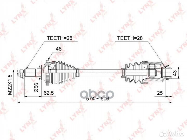 Привод в сборе ма lynxauto CD-1016A CD-1016A LY
