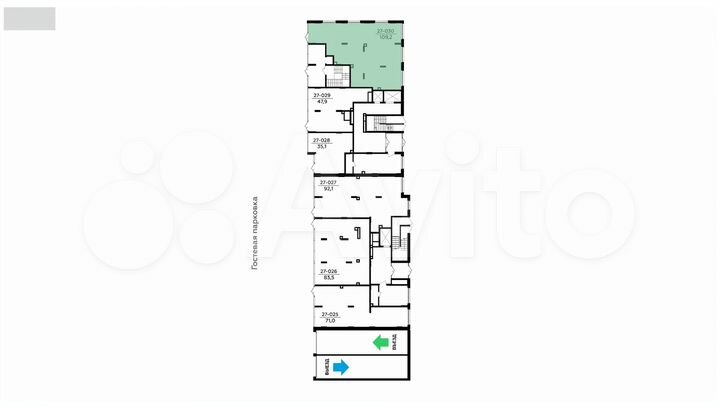 Продается торговое помещение площадью 109.2 кв.м