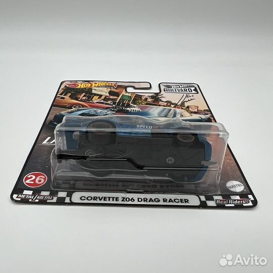 Hot Wheels Premium Corvette Z06 Drag Racer Сломан