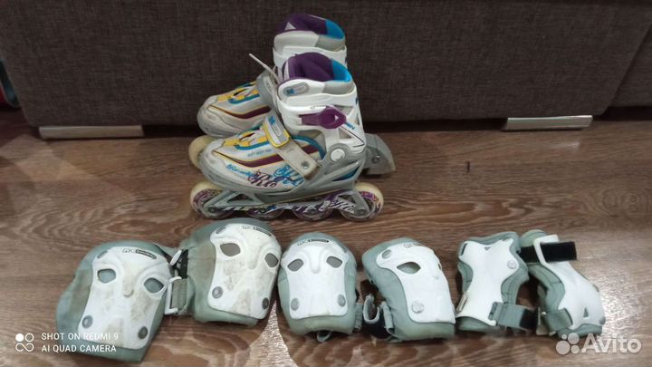 Роликовые коньки детские раздвижные