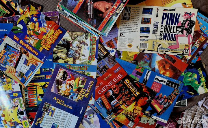 Sega обложки для картриджей из 90х