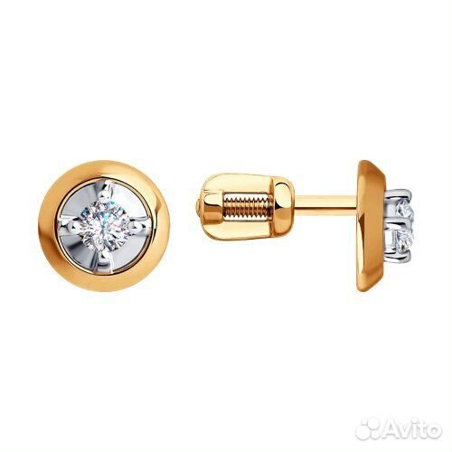 Серьги sokolov из золота, 028691