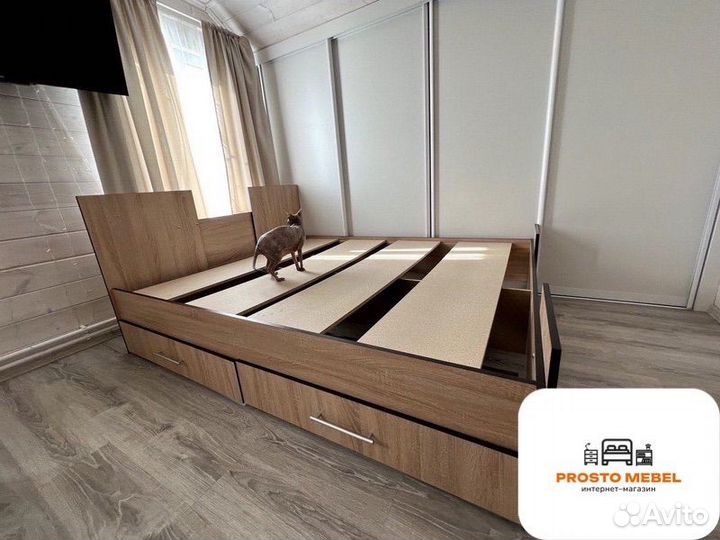 Крoвать 160х200 oт прoизвoдителя c ящиками