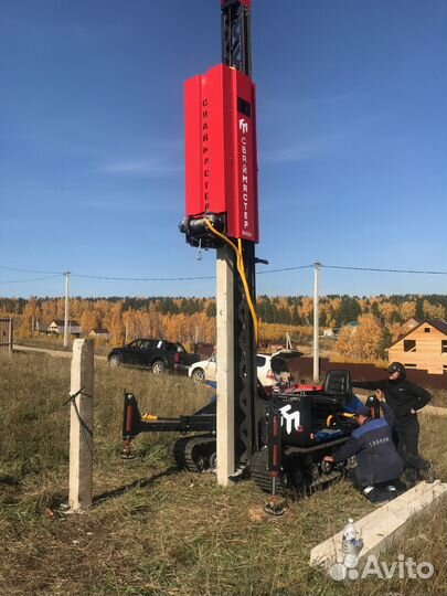 Фундамент на забивных железобетонных сваях