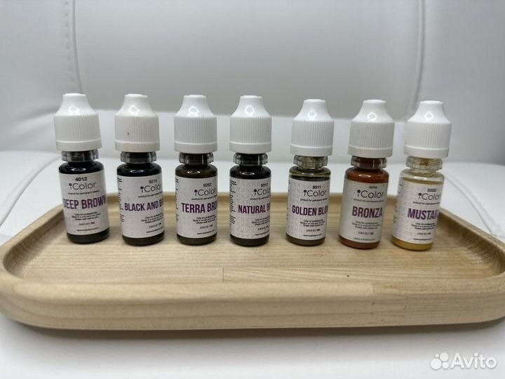 Пигменты icolor для губ и бровей